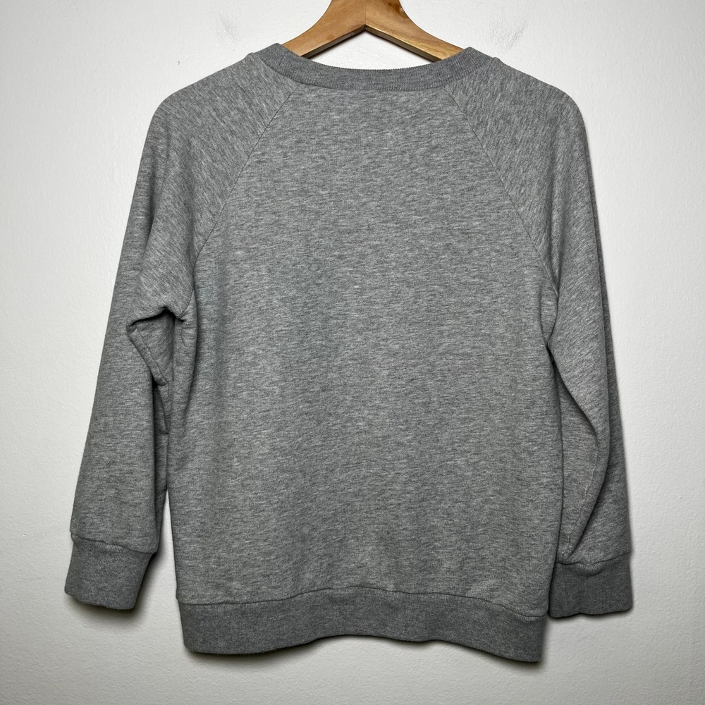 J. Crew Brooklyn Pullover Sweatshirt Gray Crew Neck 3/4 Sleeve size small - Picture 7 of 12